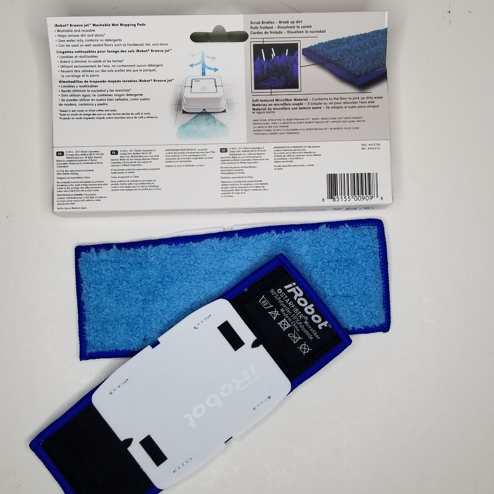 iRobot Braava Jet Authentic Mopping Pads 2 New Box - Picture 3 of 3